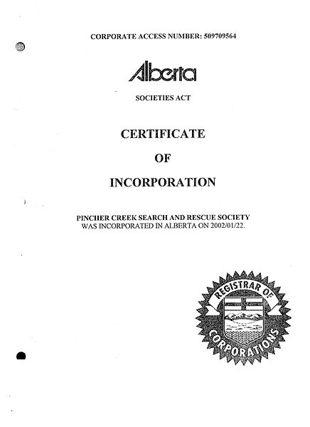 Image:Certificate of Incorporation.jpg