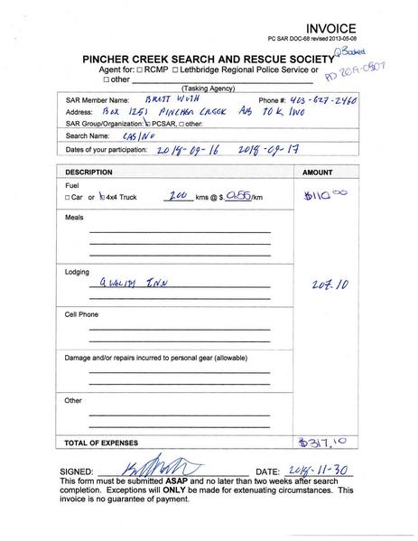 Image:Member:2018 Brett Wuth Casino Invoice with mileage rate.pdf