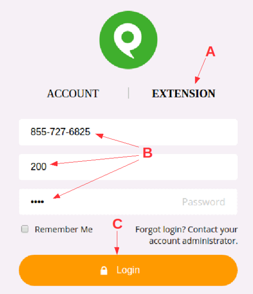 Image:Phone.com call-back extension login labelled.png