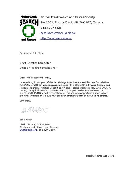 Image:2014-09-29 PCSAR support letter for LASARA grant.pdf
