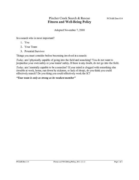 Image:PCSAR Doc-114 Fitness and Well-Being Policy.pdf